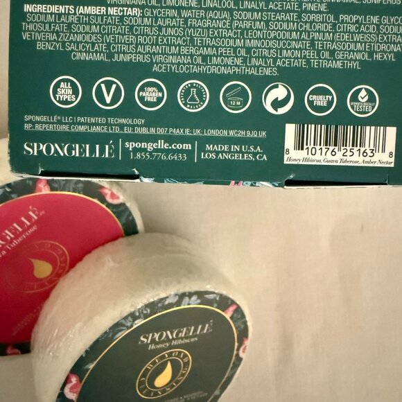 Spongelle Bath Trio Gift Set Body Wash Infused Buffers Holiday Self Care Spa Box - Picture 5 of 16